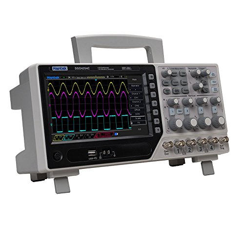 Hantek DSO4084C DSO4104C DSO4204C DSO4254C Digital Oscilloscope 4CH 80 100 200 250 MHz 1GSa/s +1CH Arbitary Function Waveform Generator Digital Oscilloscope(DSO4204C)
