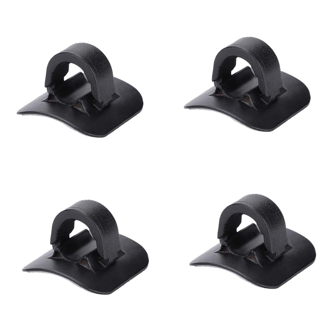 NAMOARLY 4Pcs Bike Brake Cable Guide Clips Shaped Buckle for Road Folding Bikes Durable Tubing Clips for Secure Line Fixation Easy Installation Black