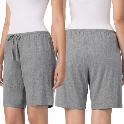 Image of Nautica Womens Sleep Bermuda Shorts - Lightweight, Breathable Pajama Bottoms - Cotton Knit Jersey Sleepwear and Loungewear