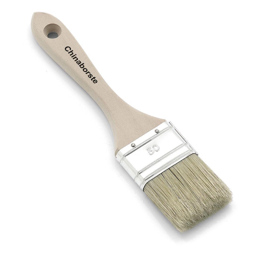 Nölle - Pennello per verniciatura 6. Misto di setole chiare e spesse, Pennello Legno, misura 3''.