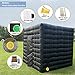 Inflatable Photo Booth, 8.2 x 8.2ft Portable 16 Colors LED Dimmable Shooting Photobooth Tent Enclosure Kit with 2 Doors and Inner Air Blower, Remote Controller, Carry Bag(Black)