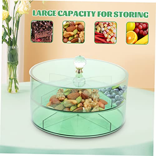 STOBAZA 2 Pçs Organizador De Frutas Biscoitos De Frutas Tampa Dupla Com Bandeja Tigelas Lanches Comp