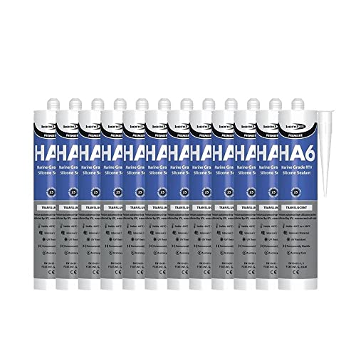 12x Bond It Clear HA6 RTV Silicone Sealant Marine Aquarium Safe Water Fish Tank