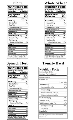 Mission Foods Co, Mission Tortilla Wraps Sundried Tomato Basil Super Soft, 8 Count