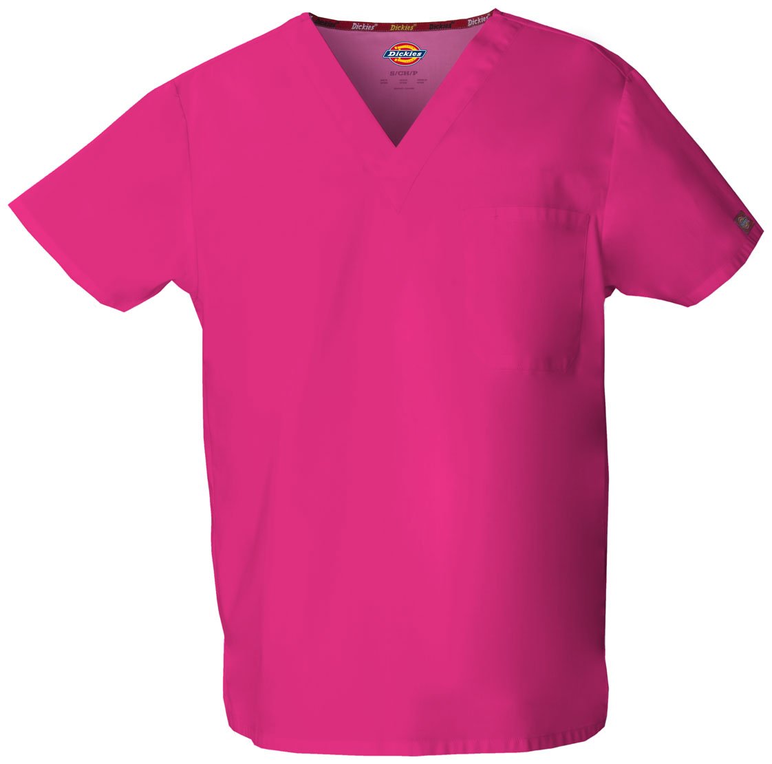Dickies EDS Signature Scrubs for Women and Scrubs for Men, Unisex One Pocket V-Neck Top in Soft Brushed Poplin 83706