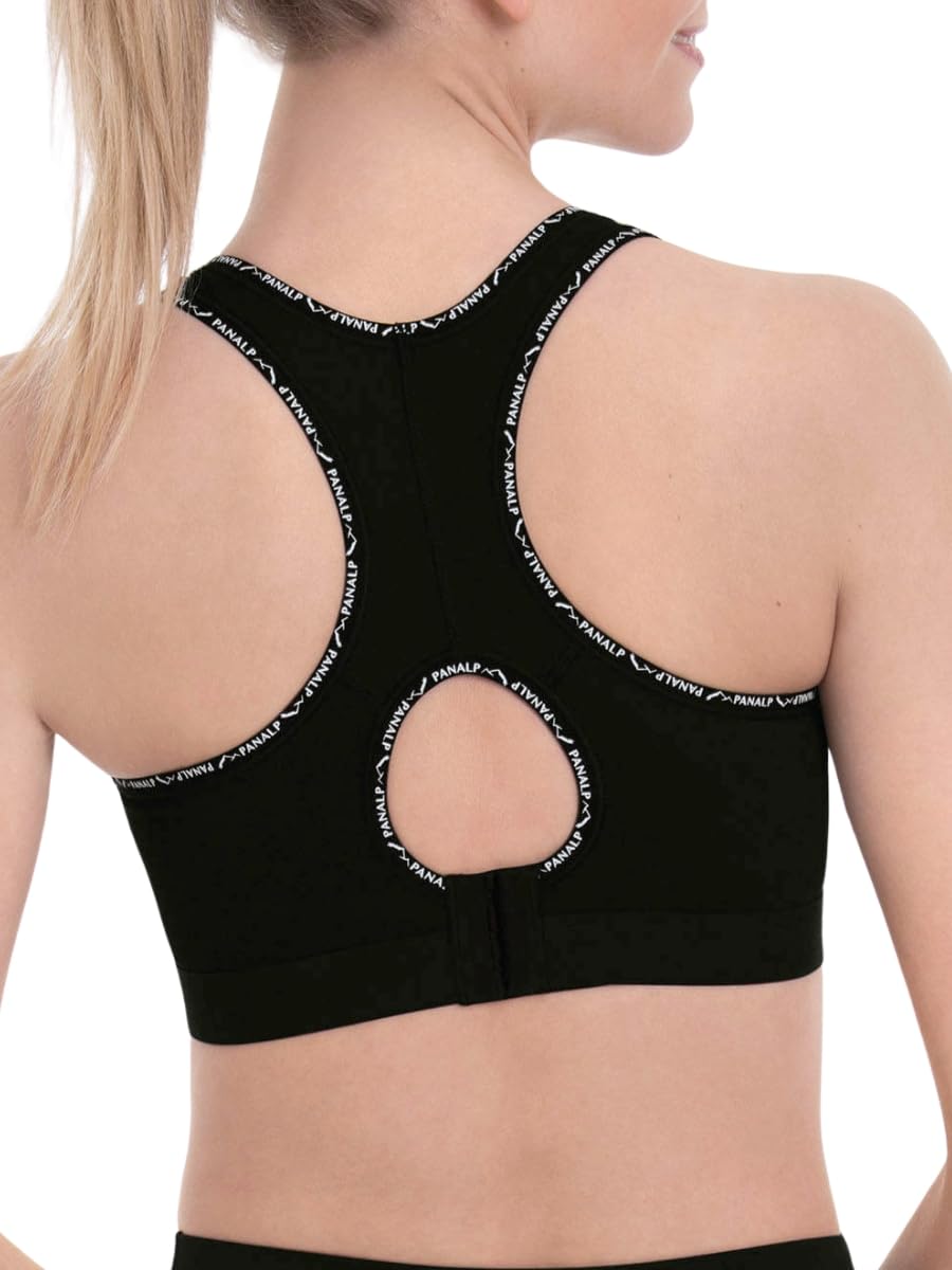 Anita - Pan Alp - damski biustonosz sportowy - Racerback, czarny, 80D
