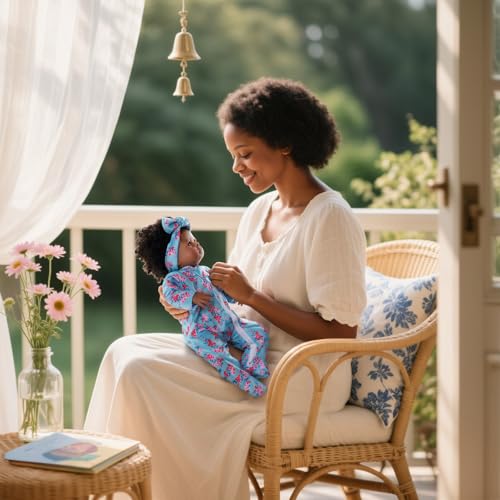 Muñeca Bebé Realista Negra 18 Pulgadas Reborn miniatura 6