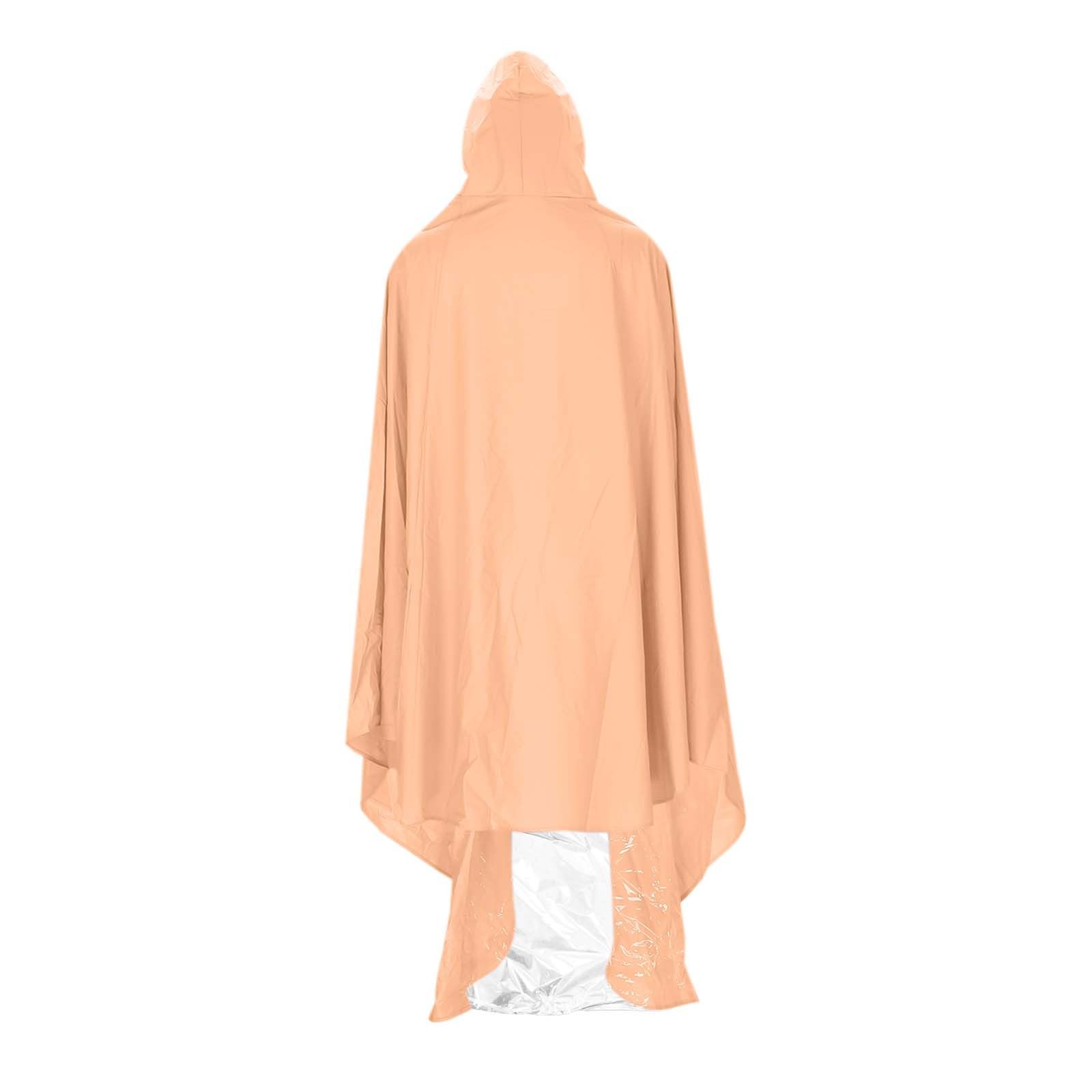 Mantella antipioggia da uomo e donna, sottile, leggera, con cappuccio, unisex, impermeabile, pieghevole, taglie grandi, per escursionismo
