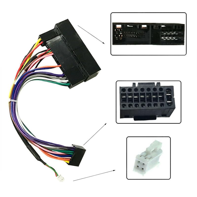 10X Car Stereo for Audio 16 PIN Android Power Wiring Harness Adaptor for KIA Carens K2/K3/K4/K5 for Hyundai IX35 for Elantra Sonata