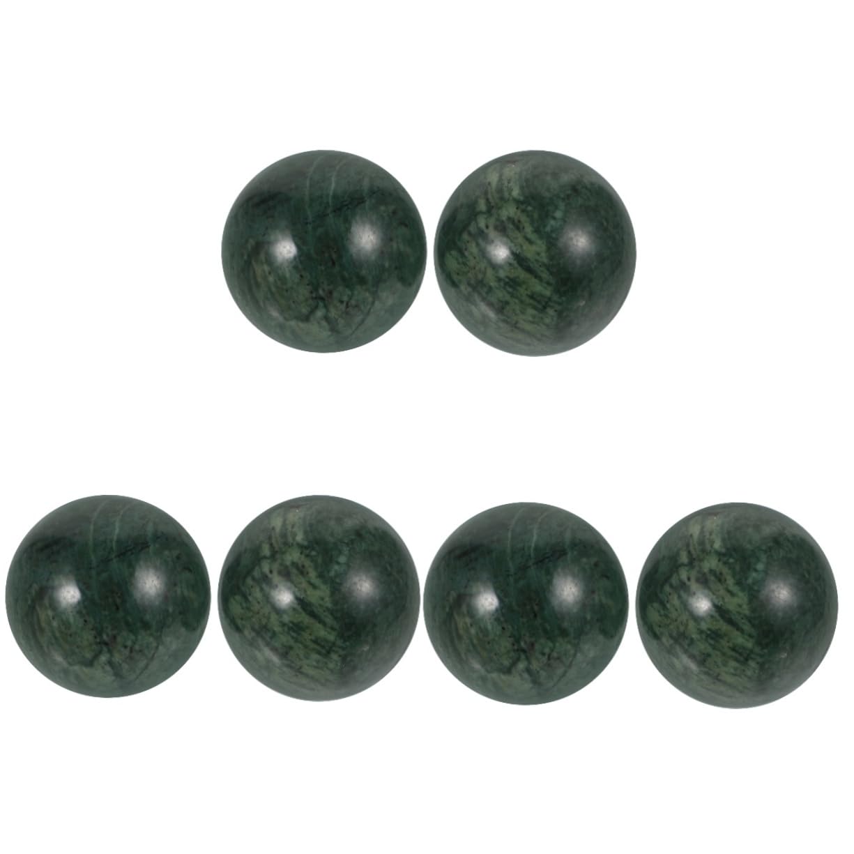 COLLBATH 3sets High-Value Jade Massage Balls Hand Exercise Balls for Hand Therapy Training 2pcs*3