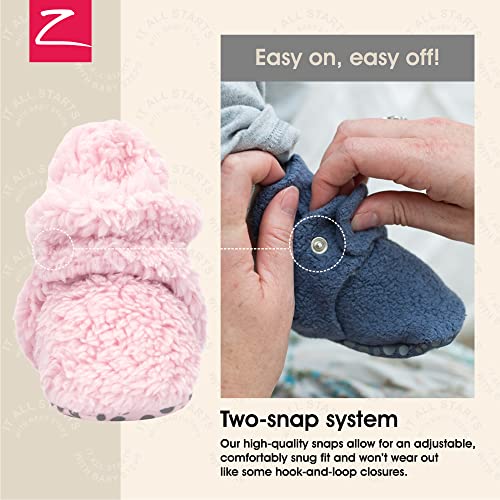 Zutano Baby Furry Fleece Booties with Grippers, Organic Cotton Lining - image 3