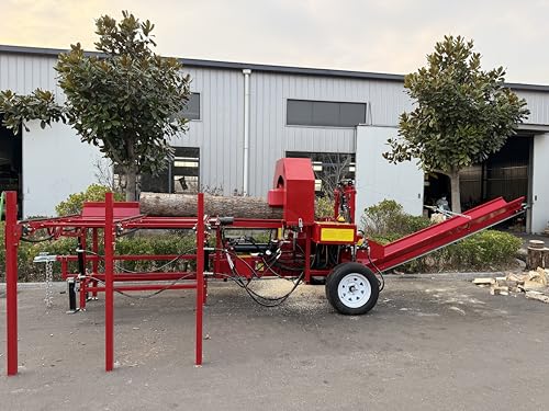 YHT 45T Firewood Processor 20HP GX630 19.6" Cut 25" Saw Hydraulic Conveyor - Image 4