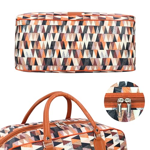Image of Ayaha Large Travel Duffle Bag, Air Bag for Men and Women Cabin Luggage Bag Weekender Stylish Travel Bag with Detachable Shoulder Strap 47 litres (TB-10-Coffee)