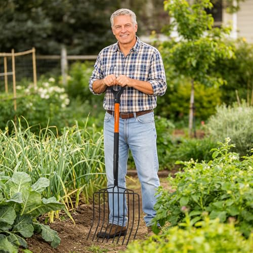 Horca para Jardín con Mango de Fibra de Vidrio 45 in miniatura 7