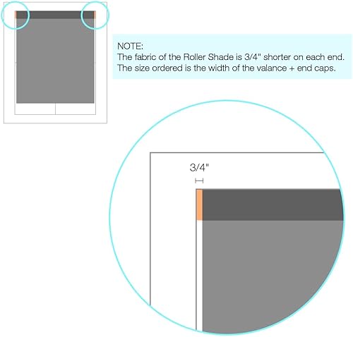 Miniatura 4 de Persiana enrollable de filtrado de luz inalámbrica para ventanas, 72 pulgadas de ancho x 72 pulgadas de largo, color gris claro, más de 2,000