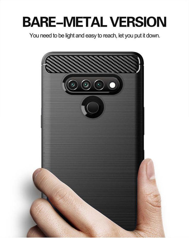 Image of Hybrid Carbon Fiber Back Case for LG Stylo 6 (Blue)