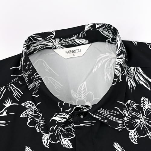 Image of Hawaiian Shirt for Men Tropical Shirts Summer Beach Button Down Short Sleeve Luau Aloha Floral Cruise Vacation Outfit 2026