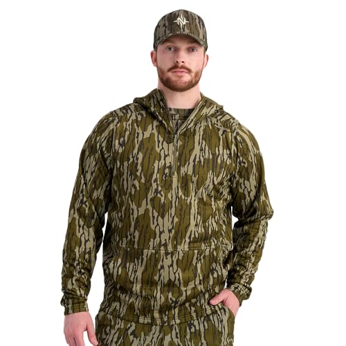 Nomad Men's Spire 1/2 Zip, Performance Hunting Hoodie with Advanced Moisture-Wicking and Camo Design