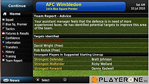 FOOTBALL MANAGER HANDHELD 2011 / Jeu console PSP - vue 7