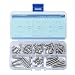 #8-32 UNC Phillips Pan Head Machine Screws Assortment Kit,Stainless Steel,Full Thread,8 Size (64 piece)