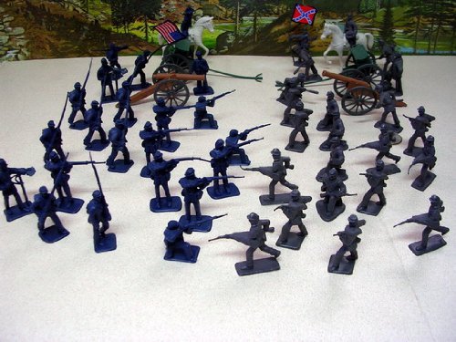 50 Pieces Civil War Toy Soldiers