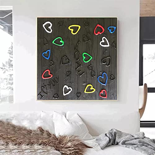 Peinture murale amour graffiti pour illuminer une chambre d'enfant moderne - 5
