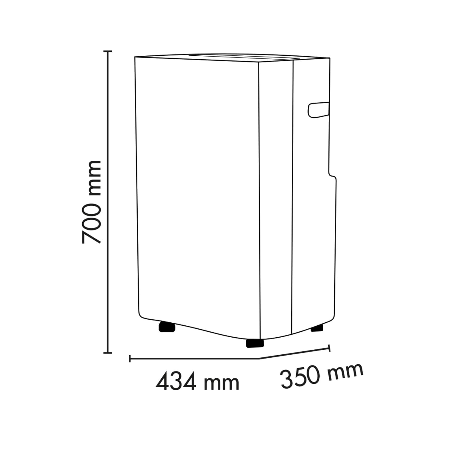 Argo Climatizzatore Portatile Alpha Plus 13000 BTU WiFi con Pompa di Calore | Caldo/Freddo/Deumidificazione, a Basso Impatto Ambientale (Gas Ecologico R290), Frontale in Tessuto, con Kit Finestra, Grigio