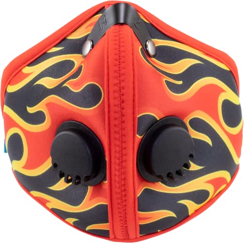 RZ Mask M2 Nylon Face Mask, Extra Large, Flame Out