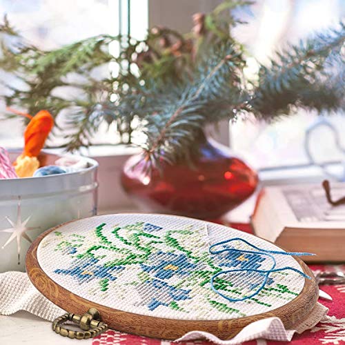 Embroidery Hoops 4 Pieces, Useekoo Rubber Plastic Cross Stitch Hoop Set,Embroidery Kit for Sewing/Art/Hanging/Craft,4pcs - Thumbnail 2