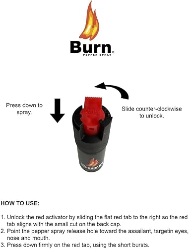 Miniatura 9 de Police Stun Gun Burn Pepper Spray Combo Mujeres Hombres Autodefensa - 2101