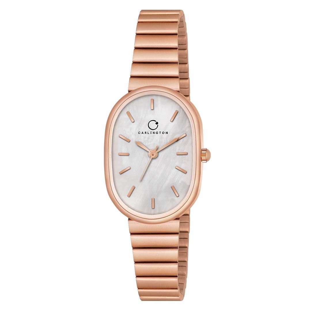 Carlington Stainless Steel Iconic 2031 Analog Ladies Watch for Girl, Multi-Color Dial, Rose Gold Band (B0CWRZH1K9) Amazon Price History, Amazon Price Tracker