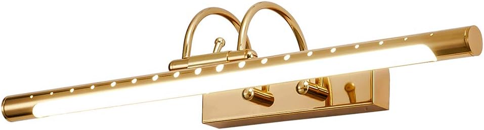 5w Warm White LED Mirror Light Vanity Light Bathroom Light Make-Up Wall Light 14 Inch Gold Stainless Steel Vanity Light