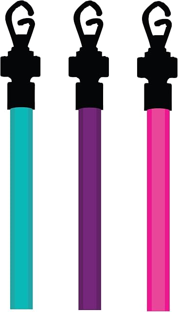 RUMI'S ® Heavy Duty Line Prop Extending Telescopic Clothes Washing Coloured Prop Pole (Mix Colours, 2)