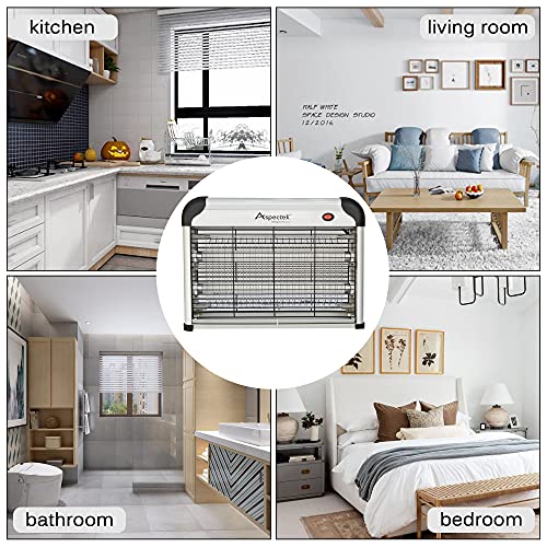 ASPECTEK Lampe UV Anti Insectes Volants. Tue-Mouche Destructeur d' Insectes Electrique 20W. Lampe Anti Moustique Electrique (Lampe Moustique) ASPECTEK Lampe UV Anti Insectes Volants. Tue-Mouche Destructeur d' Insectes Electrique 20W. Lampe Anti Moustique Electrique (Lampe Moustique)