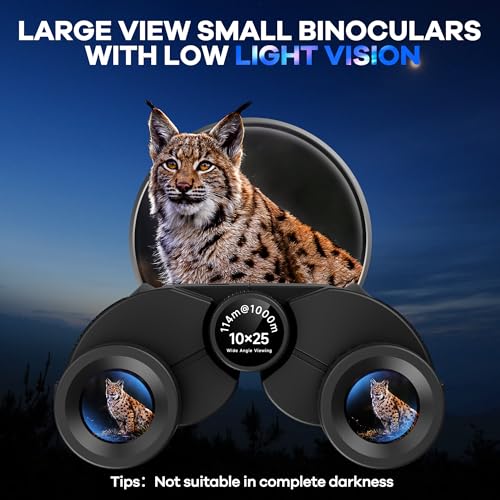 Binoculares compactos 10x25 impermeables Leacco miniatura 6