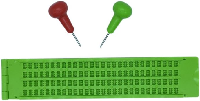 小型携帯点字器 点字器具 練習 小 4行 28マス
