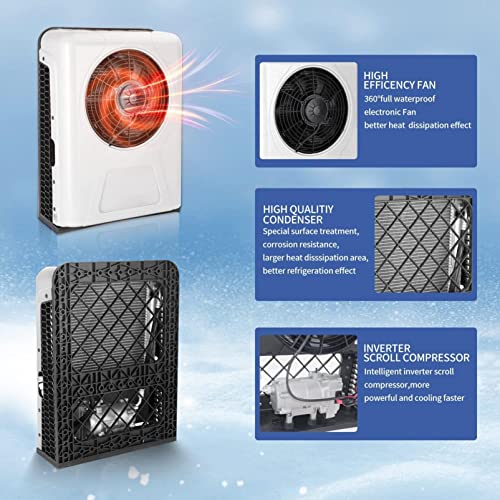 EAC1009.12.W Elektryczny klimatyzator kabiny ciężarowej 12 V DC do kampera, biały