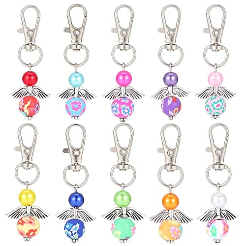 10 Stück Hochzeit Taufe Anhänger,Anhänger Perlenengel,Schutzengel Anhänger,Hochzeit Taufe Anhänge Für Geburtstag Taufe Hochzeit Kommunion Party Cover