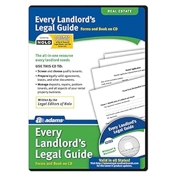 CD-ROM Adams® Every Landlord's Legal Guide, For PC/Mac®, Disc Book