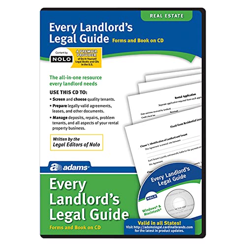 Adams® Every Landlord's Legal Guide, For PC/Mac®, Disc