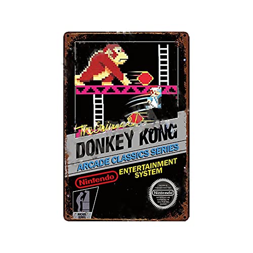 TAXUEXUNMEI Rétro Signe d'étain Classique Dessin animé Animation Jeu Mur Art décoration Signe Jeu Hall Garage Club Internet café Plaque en métal Autocollant Mural GTP-4587