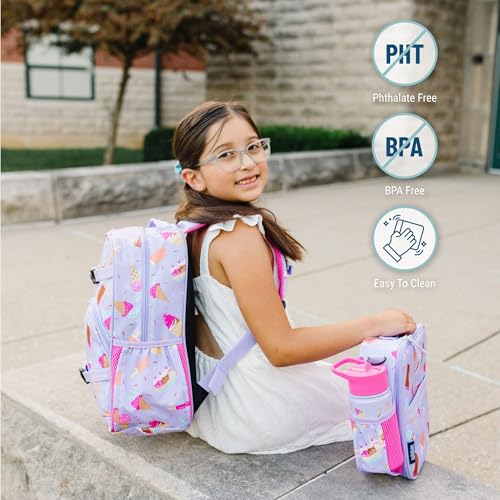 Image of Wildkin Kids Backpack for Boys & Girls, ECO rPET Recycled Lightweight 15 inch Bookbag with Padded Straps - Ideal for Preschool, Kindergarten, School & Travel, Ages 4-6 - Sweet Dreams