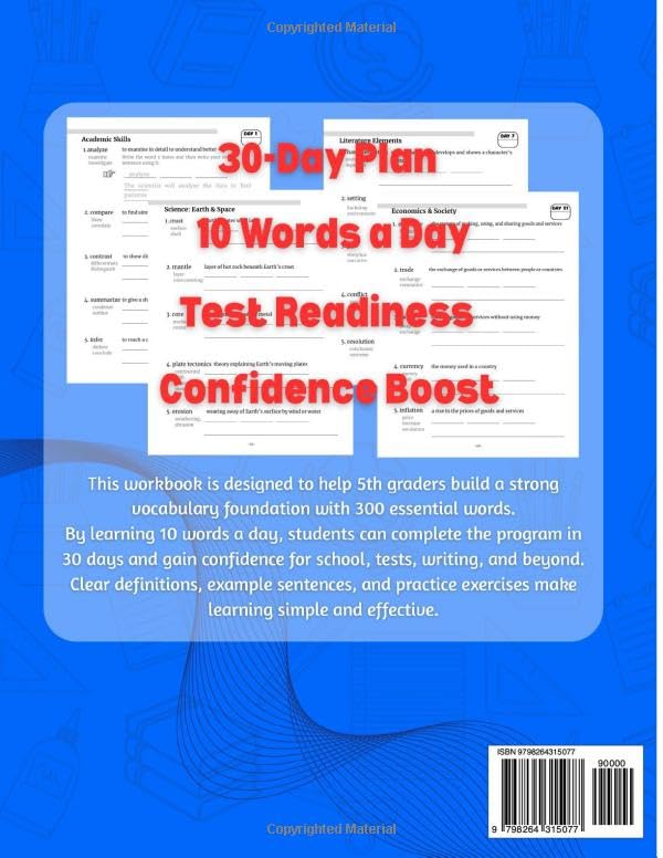 Essential 5th Grade Words in 30 Days: 5th Grade Vocabulary Workbook image 3