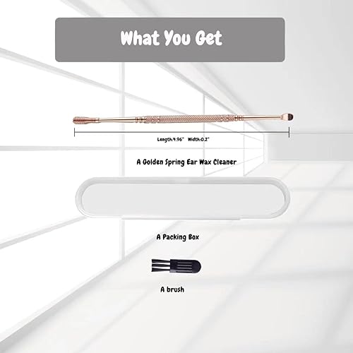Miniatura 6 de Herramienta de limpieza en espiral para el oído, herramienta de eliminación de cera de oído, kit de eliminación de cera de oído, kit de eliminación