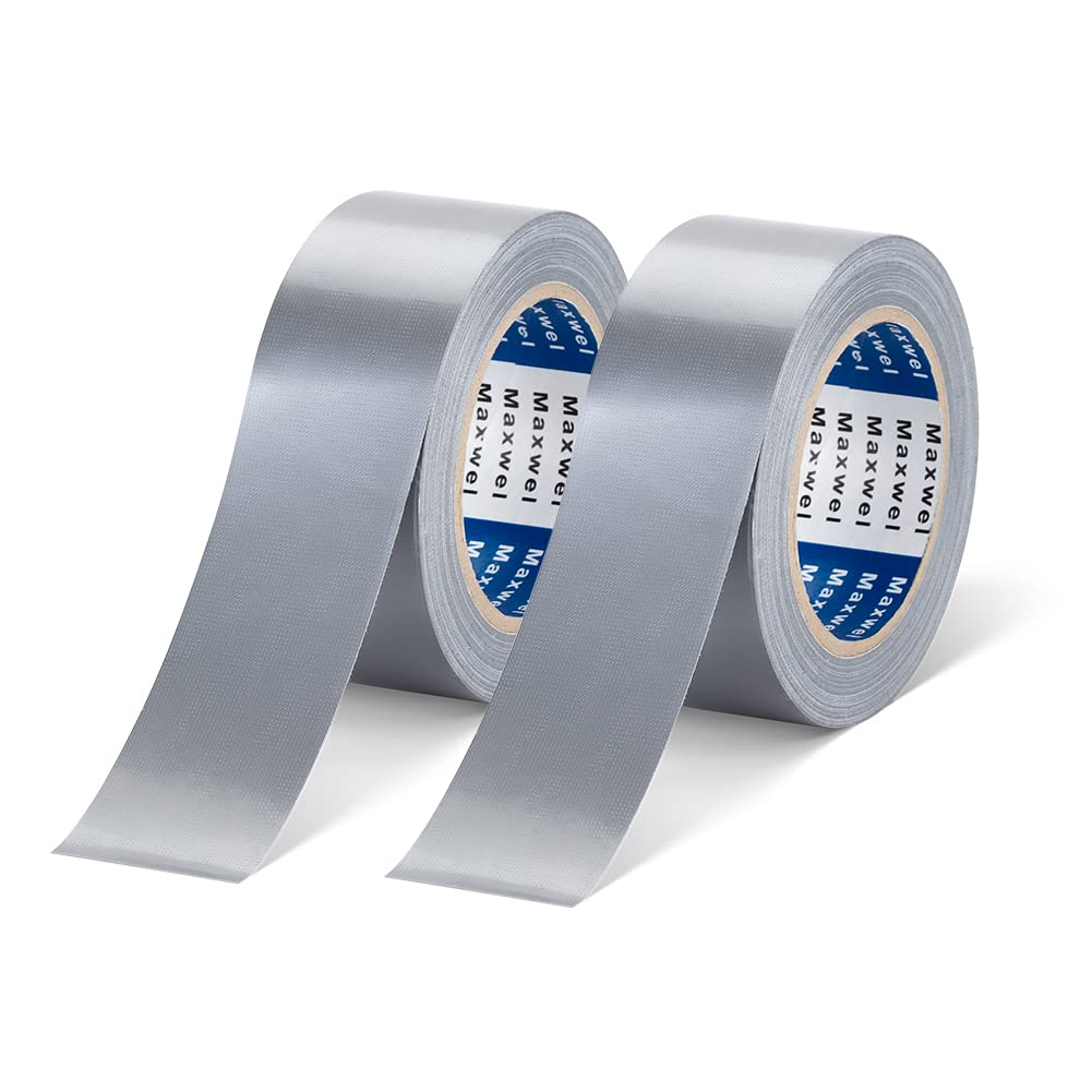 Duct Tape Heavy Duty Waterproof - 1.88"Wide by 35Yards Adhesive Weatherproof Flexible Multi Use Duct Tape Ideal for Pipe/Sealing/Patching Hot Cold Air Ducts/Metal Repair/Insulation(Pack of 2 Rolls)