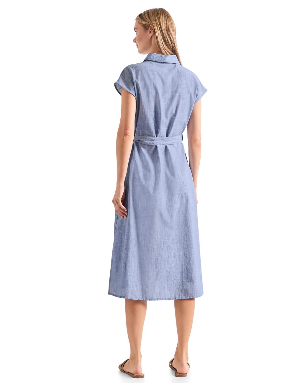 Street One Damen 1409482 Midi-Kleid mit Knopfleiste (1er Pack)