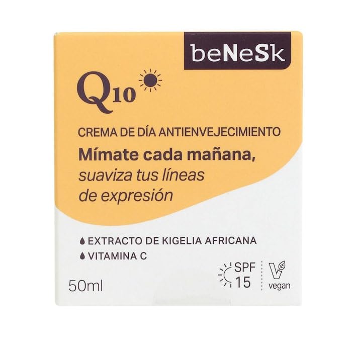 Crema Facial De Día Antiarrugas Q10 Benesk 50 Ml