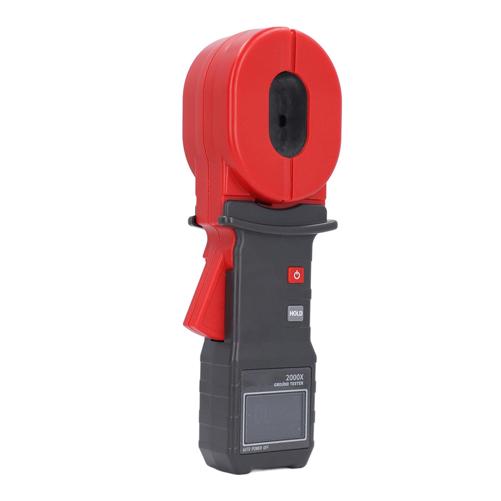 Bewinner ETCR2000X Digitaler Zangen Strommesszange Tester 0,01–500 Ω, Automatischer Bereichsklemmen Erdungswiderstandsmesser Tester mit LCD Display für Elektriker