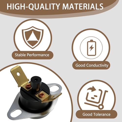 Image of L300F Manual Reset Limit Switch Thermostat Compatible with Furnace Dryer Replace 47-22861-02 6263430 611870 36TX16 SLR300 626343R