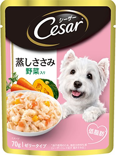 Cesar Premium Adult Wet Dog Food (Gourmet meal), Sasami & Vegetables, 16 Pouches (16 x 70g)